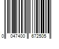 Barcode Image for UPC code 0047400672505