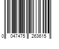 Barcode Image for UPC code 0047475263615