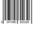 Barcode Image for UPC code 0047495800326