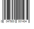 Barcode Image for UPC code 0047500001434