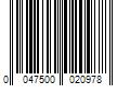 Barcode Image for UPC code 0047500020978