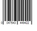 Barcode Image for UPC code 0047543449422