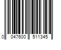 Barcode Image for UPC code 0047600511345