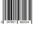 Barcode Image for UPC code 00476019800380