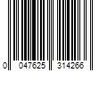 Barcode Image for UPC code 0047625314266