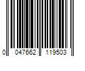 Barcode Image for UPC code 0047662119503