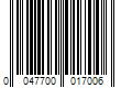 Barcode Image for UPC code 0047700017006