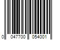 Barcode Image for UPC code 0047700054001