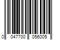 Barcode Image for UPC code 0047700056005