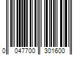 Barcode Image for UPC code 0047700301600