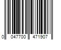 Barcode Image for UPC code 0047700471907