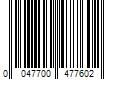 Barcode Image for UPC code 0047700477602