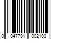 Barcode Image for UPC code 0047701002100