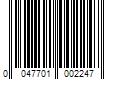 Barcode Image for UPC code 0047701002247