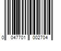 Barcode Image for UPC code 0047701002704