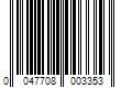 Barcode Image for UPC code 0047708003353