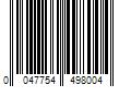 Barcode Image for UPC code 0047754498004