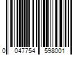 Barcode Image for UPC code 0047754598001