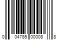 Barcode Image for UPC code 004785000088