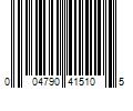 Barcode Image for UPC code 004790415105