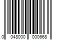 Barcode Image for UPC code 0048000000668