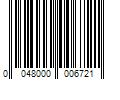 Barcode Image for UPC code 0048000006721