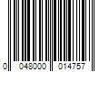 Barcode Image for UPC code 0048000014757