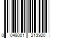 Barcode Image for UPC code 0048001213920