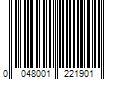 Barcode Image for UPC code 0048001221901