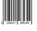 Barcode Image for UPC code 0048001265349