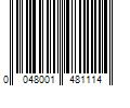 Barcode Image for UPC code 0048001481114