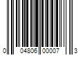 Barcode Image for UPC code 004806000073