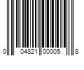 Barcode Image for UPC code 004821000058