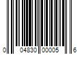 Barcode Image for UPC code 004830000056