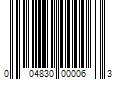 Barcode Image for UPC code 004830000063