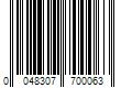 Barcode Image for UPC code 0048307700063