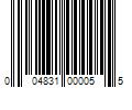 Barcode Image for UPC code 004831000055