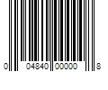 Barcode Image for UPC code 004840000008