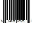 Barcode Image for UPC code 004859000051