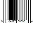 Barcode Image for UPC code 004877000064