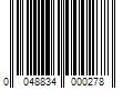 Barcode Image for UPC code 0048834000278