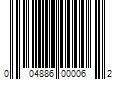 Barcode Image for UPC code 004886000062