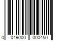 Barcode Image for UPC code 0049000000450