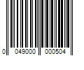 Barcode Image for UPC code 0049000000504