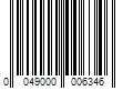 Barcode Image for UPC code 0049000006346