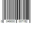 Barcode Image for UPC code 0049000007152