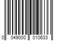 Barcode Image for UPC code 0049000010633