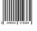 Barcode Image for UPC code 0049000019384