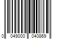 Barcode Image for UPC code 0049000040869