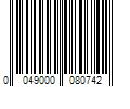 Barcode Image for UPC code 0049000080742